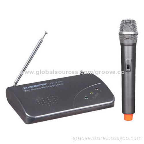 UHF Wireless Microphone System with Frequency Response Range 80-15,000Hz